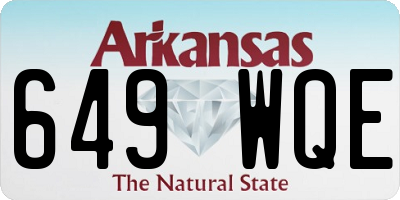 AR license plate 649WQE