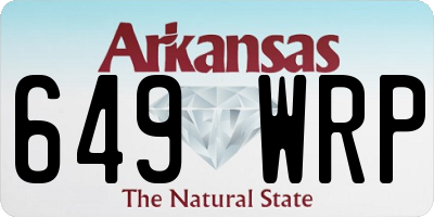 AR license plate 649WRP