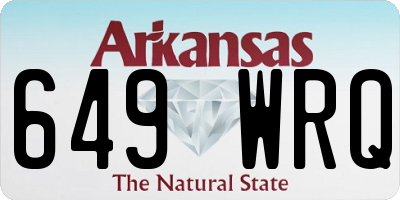 AR license plate 649WRQ