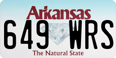 AR license plate 649WRS