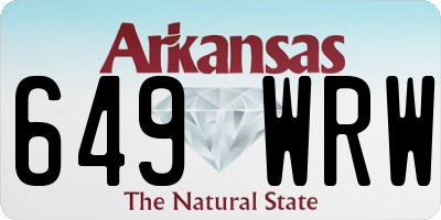 AR license plate 649WRW
