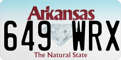 AR license plate 649WRX