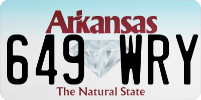 AR license plate 649WRY