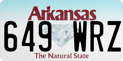 AR license plate 649WRZ