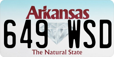 AR license plate 649WSD