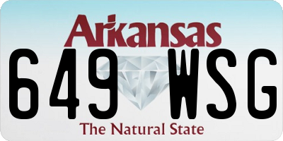 AR license plate 649WSG