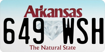 AR license plate 649WSH