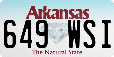 AR license plate 649WSI