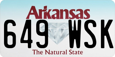 AR license plate 649WSK
