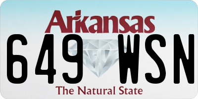 AR license plate 649WSN