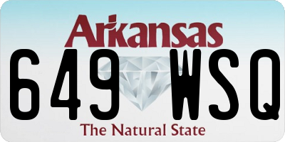 AR license plate 649WSQ