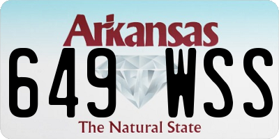 AR license plate 649WSS