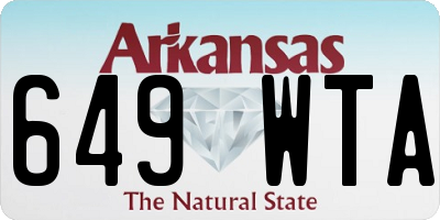 AR license plate 649WTA