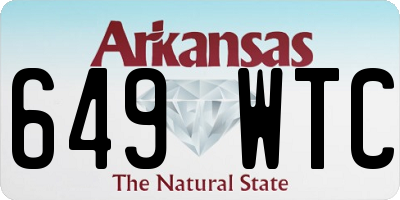 AR license plate 649WTC