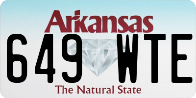 AR license plate 649WTE