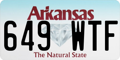 AR license plate 649WTF