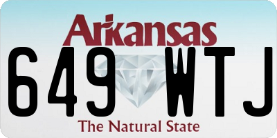 AR license plate 649WTJ