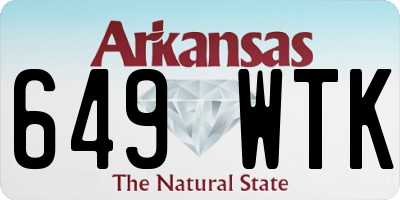 AR license plate 649WTK