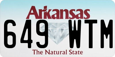 AR license plate 649WTM