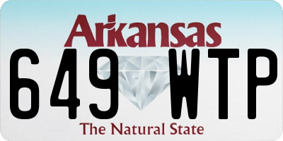 AR license plate 649WTP
