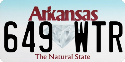 AR license plate 649WTR