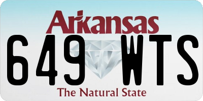AR license plate 649WTS