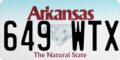 AR license plate 649WTX