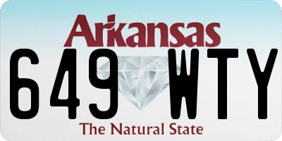 AR license plate 649WTY