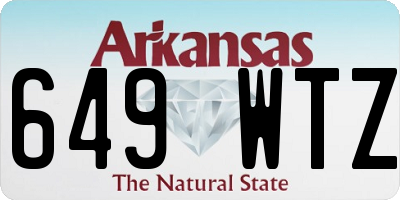 AR license plate 649WTZ