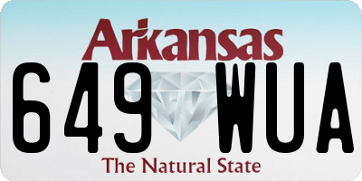 AR license plate 649WUA