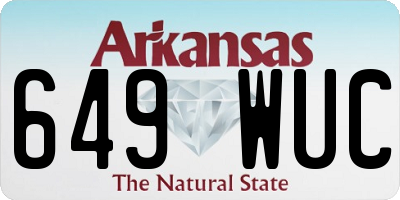 AR license plate 649WUC