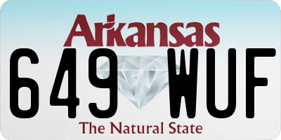 AR license plate 649WUF
