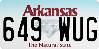 AR license plate 649WUG