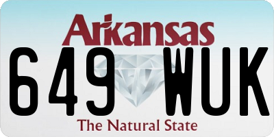 AR license plate 649WUK