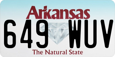 AR license plate 649WUV