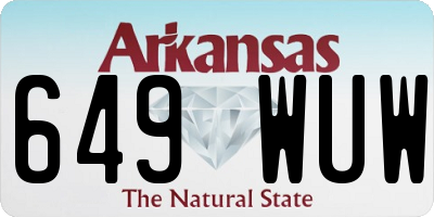 AR license plate 649WUW