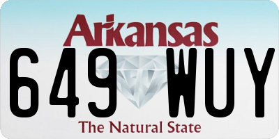 AR license plate 649WUY