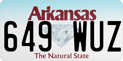 AR license plate 649WUZ