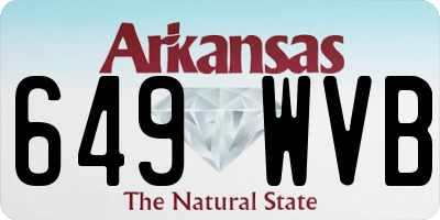 AR license plate 649WVB
