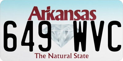 AR license plate 649WVC