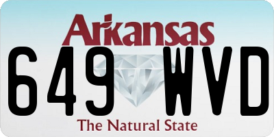 AR license plate 649WVD