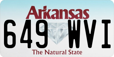 AR license plate 649WVI