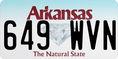 AR license plate 649WVN