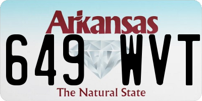 AR license plate 649WVT