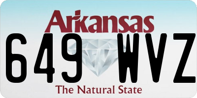 AR license plate 649WVZ