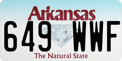 AR license plate 649WWF