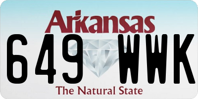 AR license plate 649WWK