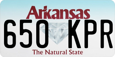 AR license plate 650KPR