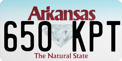 AR license plate 650KPT