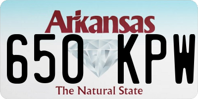 AR license plate 650KPW